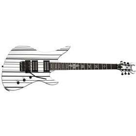 Synyster Standard Gloss White / Black Pinstripes