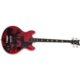Simon Gallup Corsair Bass Red/Blk