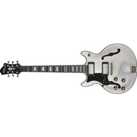 Hagstrom Alvar Maple Body Left-Handed Electric Guitar, Swedish Frost