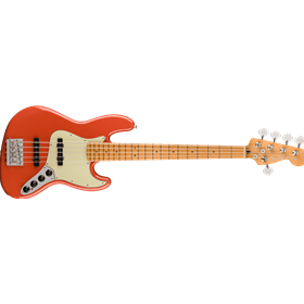 Player Plus Active Jazz Bass® V, Maple Fingerboard, Fiesta Red