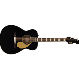 California Vintage Malibu with Case, Gold Pickguard, Matching Headstock, Black