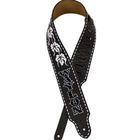 Waylon Jennings Signature Strap, Black