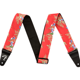 Hawaiian Strap, 2", Red Floral