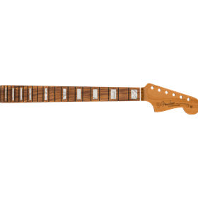 Roasted Jazzmaster Neck, Block Inlays, 22 Medium Jumbo Frets, 9.5" Radius, Pau Ferro Modern C Shape