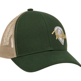 Fender® Globe Pick Patch Hat, Green/Khaki, One Size