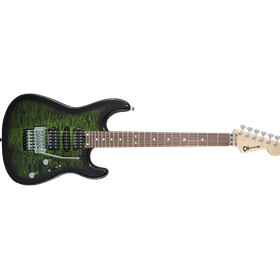 MJ San Dimas® Style 1 HSH FR PF QM, Pau Ferro Fingerboard, Transparent Green Burst