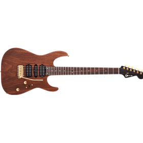 MJ DK24 HSH 2PT E Mahogany with Figured Walnut, Streaked Ebony Fingerboard, Natural