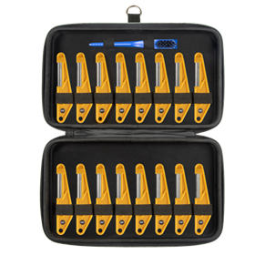 MUSICNOMAD Guitar nut files - 16-piece set with case & cleaning brush