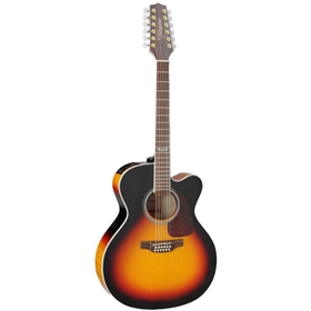 Takamine 12 String Jumbo - Solid Spruce Top - Flame Maple Back and Sides