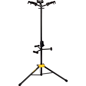 Hercules | AUTO GRIP SYSTEM (AGS) TRIPLE GUITAR STAND, FOLDABLE BACKREST