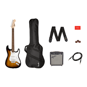 Affinity Stratocaster® Pack, Laurel Fingerboard, Brown Sunburst, Gig Bag, 10G - 120V