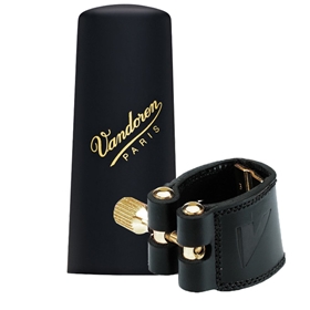 Vandoren Leather Ligature and Plastic Cap for Tenor Saxophone