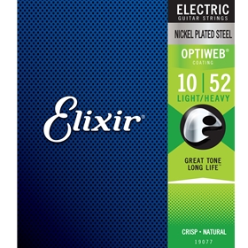 Elixir Light-Heavy Nickel Plated Steel With Optiweb Coating .010 - .052