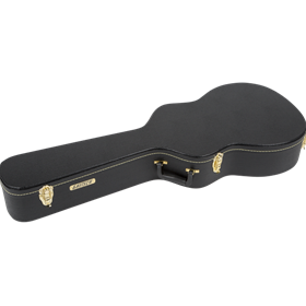 G6296 Round Neck Resonator Flat Top Case, Black