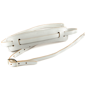 Gretsch® Vintage Leather Guitar Strap, Vintage White
