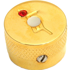 Knob, Gretsch® "G" Arrow Logo with Jewel, Gold (4)