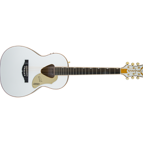 G5021WPE Rancher™ Penguin™ Parlor Acoustic/Electric, Fishman® Pickup System, White