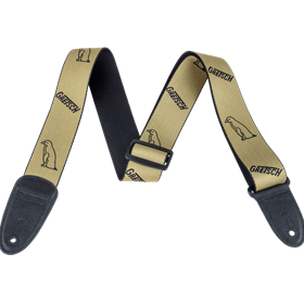 Gretsch® Gold Penguins Strap, Black