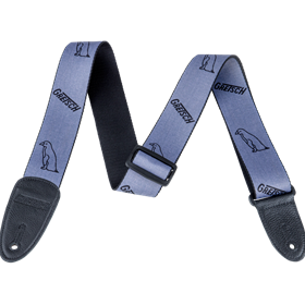 Gretsch® Gray Penguins Strap, Black