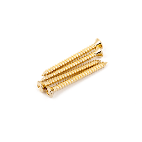 Neck Mounting Screws, Gold, (4)