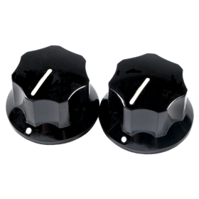 Pure Vintage 1965 Jaguar® Skirted Knobs, (2), Black