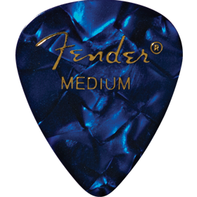 Premium Celluloid 351 Shape Picks, Medium, Blue Moto, 144-Pack