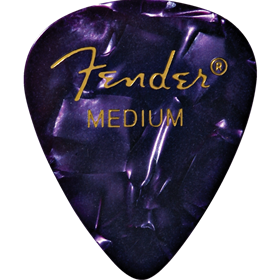 Premium Celluloid 351 Shape Picks, Medium, Purple Moto, 144-Pack