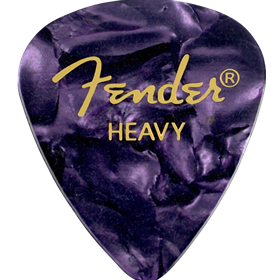 Premium Celluloid 351 Shape Picks, Heavy, Purple Moto, 144-Pack