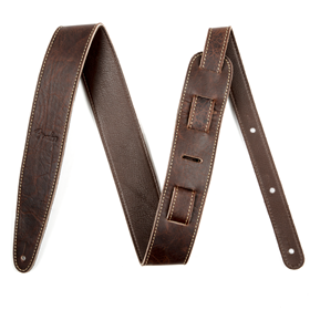Artisan Crafted Leather Strap, Brown, 2"