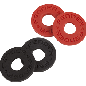 Fender® Strap Blocks 4-Pack, Black (2) and Red (2)