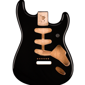 Classic Series 60's Stratocaster® SSS Alder Body Vintage Bridge Mount, Black