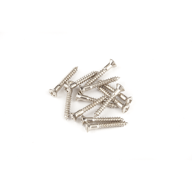Pure Vintage Strap Button Mounting Screws, Nickel (12)