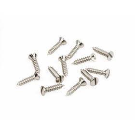 American Vintage '52 Telecaster® Pickguard/Control Plate Screws, 4 x 1/2" Slotted, Nickel (12)