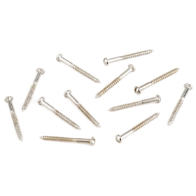 Pure Vintage Slotted Telecaster® Neck Pickup Mounting Screws, Nickel (12)