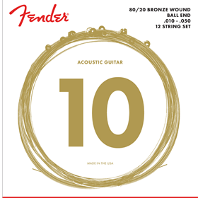 80/20 Bronze Acoustic Strings, Ball End, 70-12L .010-.050 Gauges, (12)