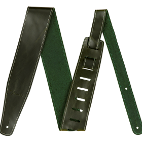 Broken-In Leather Strap, Green, 2.5"