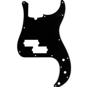 Pickguard, Precision Bass® 13-Hole Mount (with Truss Rod Notch), Black, 3-Ply