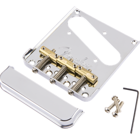 3-Saddle American Pro Telecaster® Bridge Assembly, Chrome