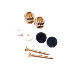 Security Locking Strap Buttons, Gold (2)