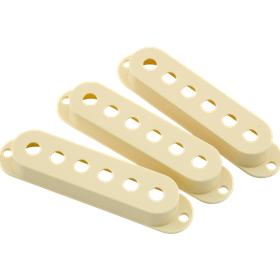 Road Worn® Stratocaster® Pickup Covers, Aged White (3)