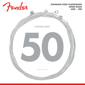 Stainless 9050's Bass Strings, Stainless Steel Flatwound, 9050ML .050-.100 Gauges, (4)
