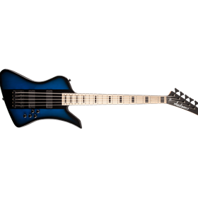 X Series Signature David Ellefson Kelly™ Bird V Bass, Maple Fingerboard, Blue Stripe