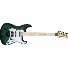 X Series Signature Adrian Smith SDXQM, Maple Fingerboard, Transparent Green