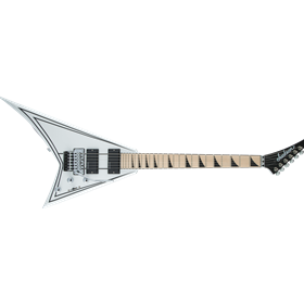 X Series Rhoads RRX24M, Maple Fingerboard, Snow White with Black Pinstripes