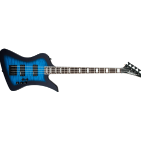 JS Series Kelly™ Bird JS3Q, Amaranth Fingerboard, Transparent Blue Burst