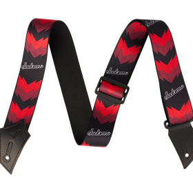 Jackson® Strap with Double V Pattern, Black and Red