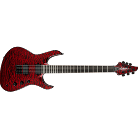USA Signature Chris Broderick Soloist™ HT6, Ebony Fingerboard, Transparent Red