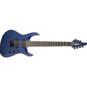 USA Signature Chris Broderick Soloist™ HT7, Ebony Fingerboard, Transparent Blue