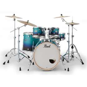 Pearl Decade Maple, Azure Daybreak Drum Shells 10x7TT, 12x8TT, 16x16FT, 22x18BD(BB)