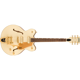 Electromatic™ Pristine LTD Center Block Double-Cut with Bigsby®, Laurel Fingerboard, White Gold